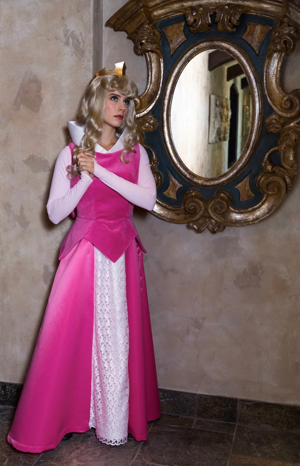 Sleeping Beauty party character in Dallas