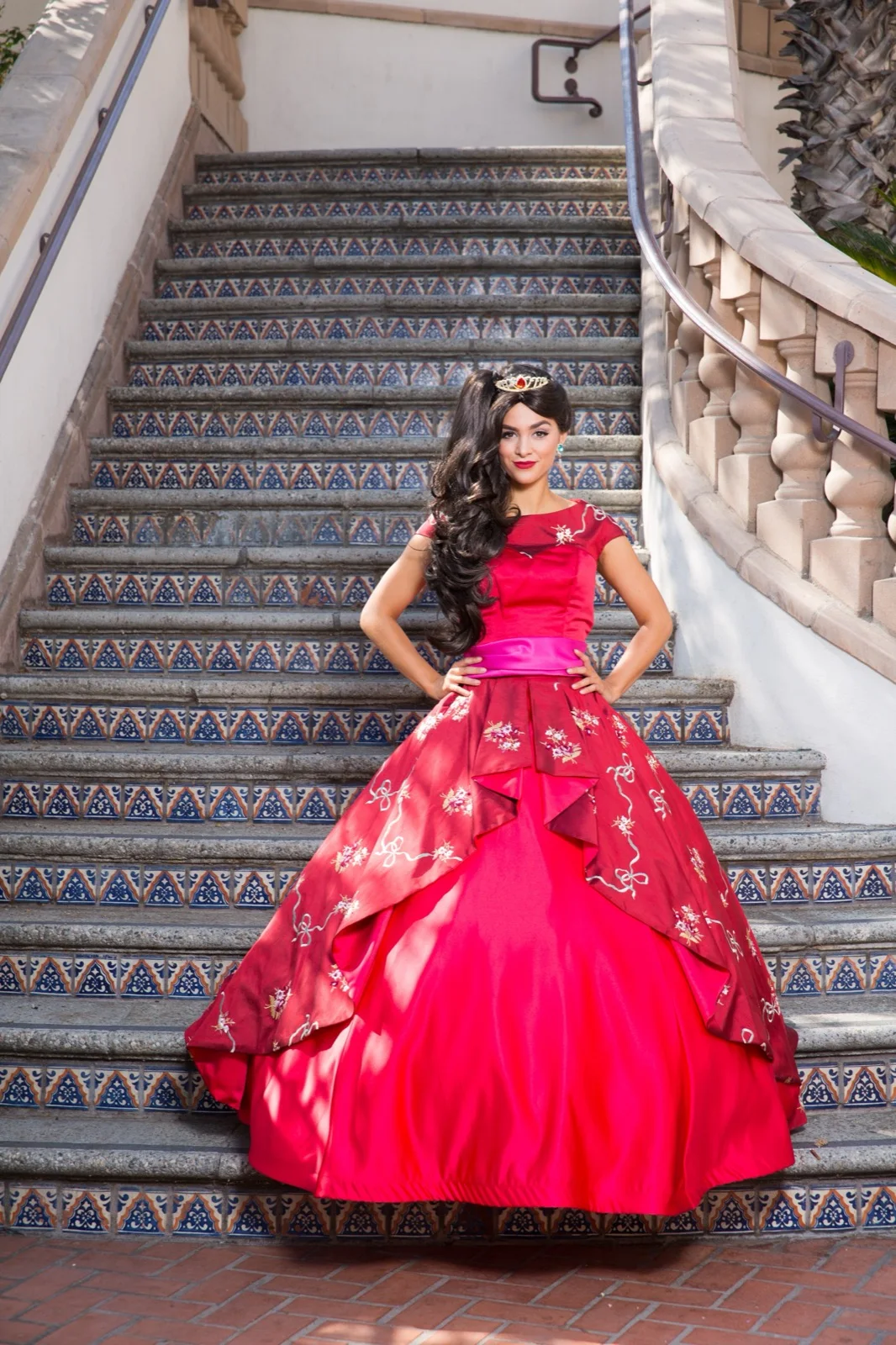 Latina Princess party character in Dallas