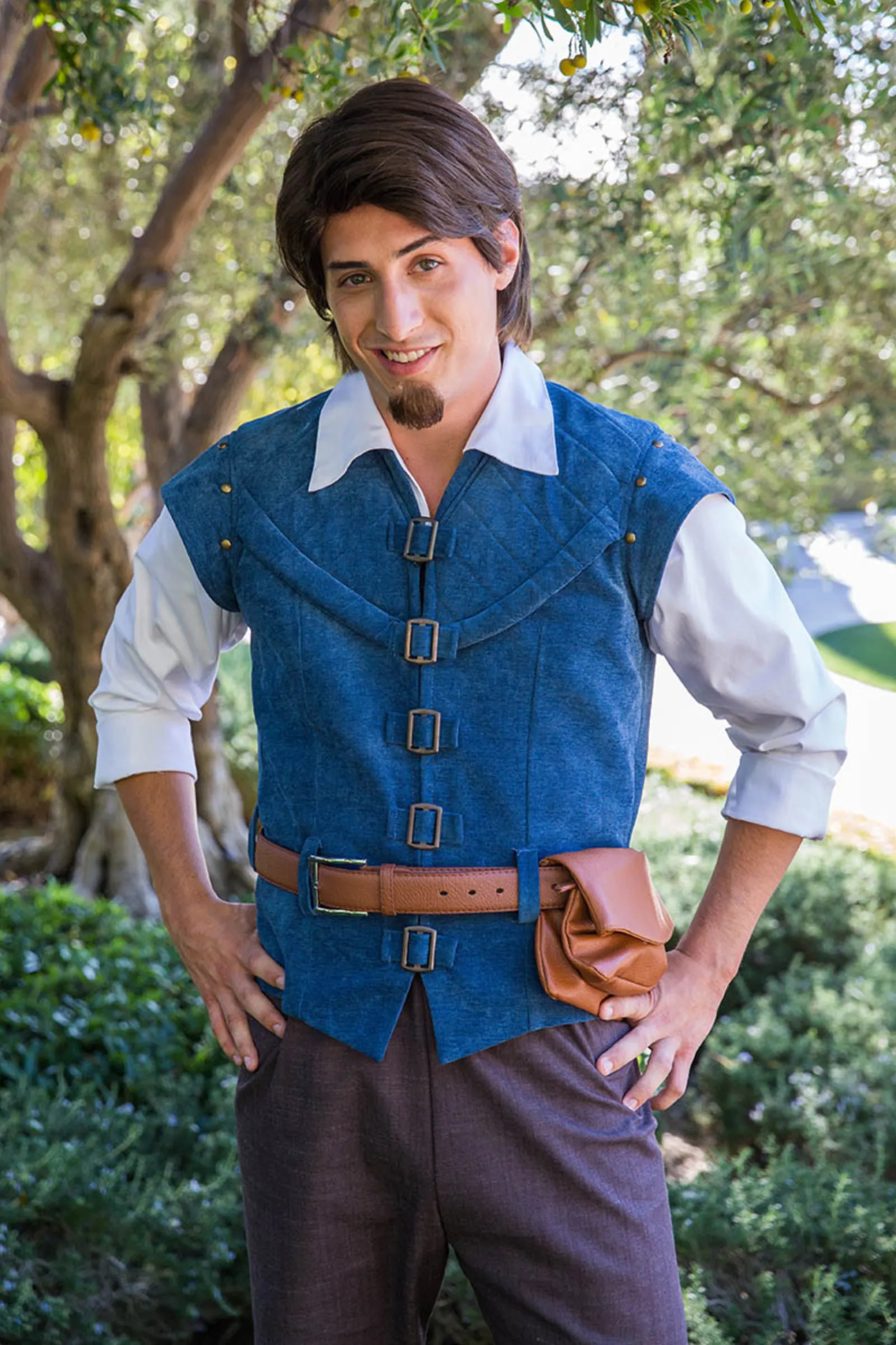Charming Rogue party character in Dallas
