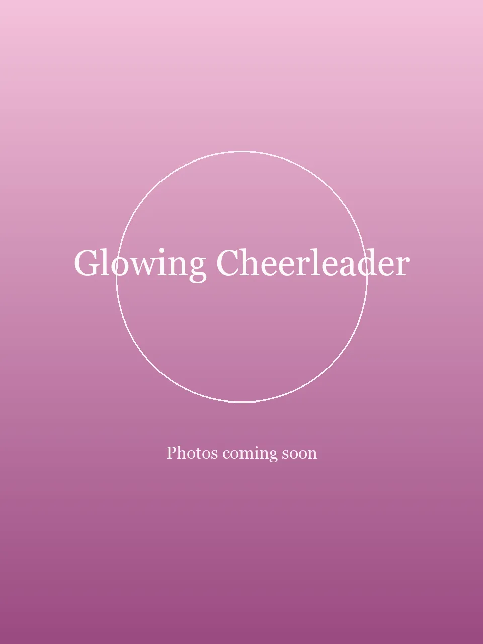 Glowing Cheerleader party character in Dallas