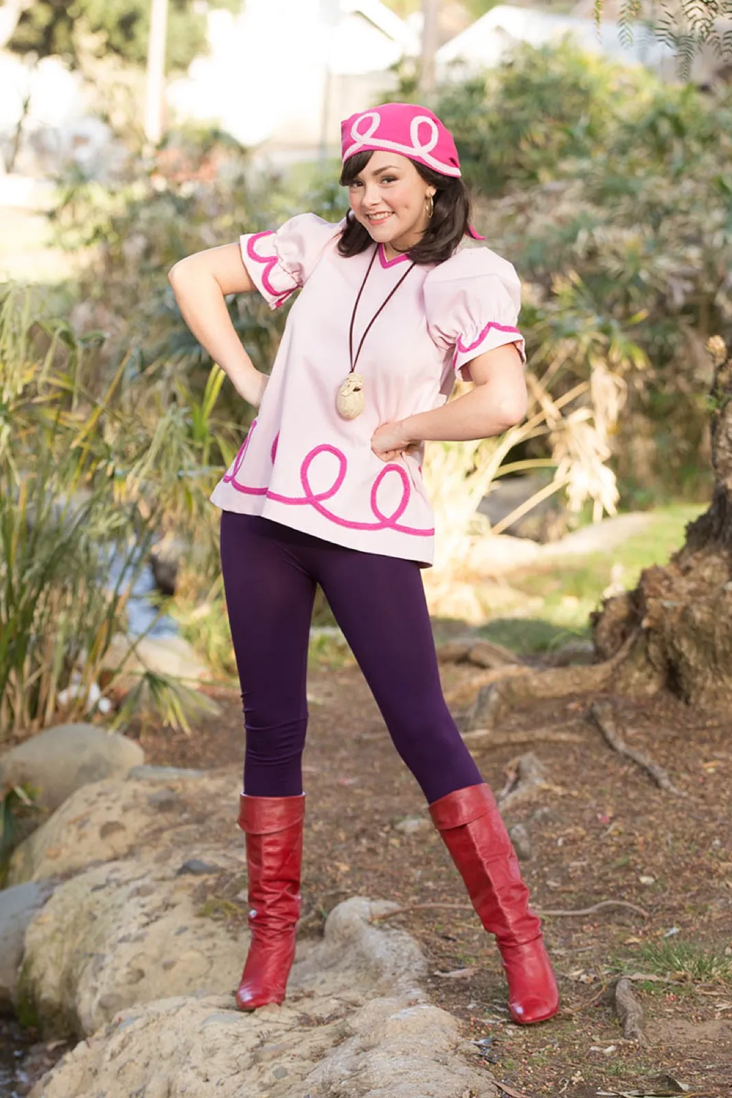 Girl Pirate party character in Dallas
