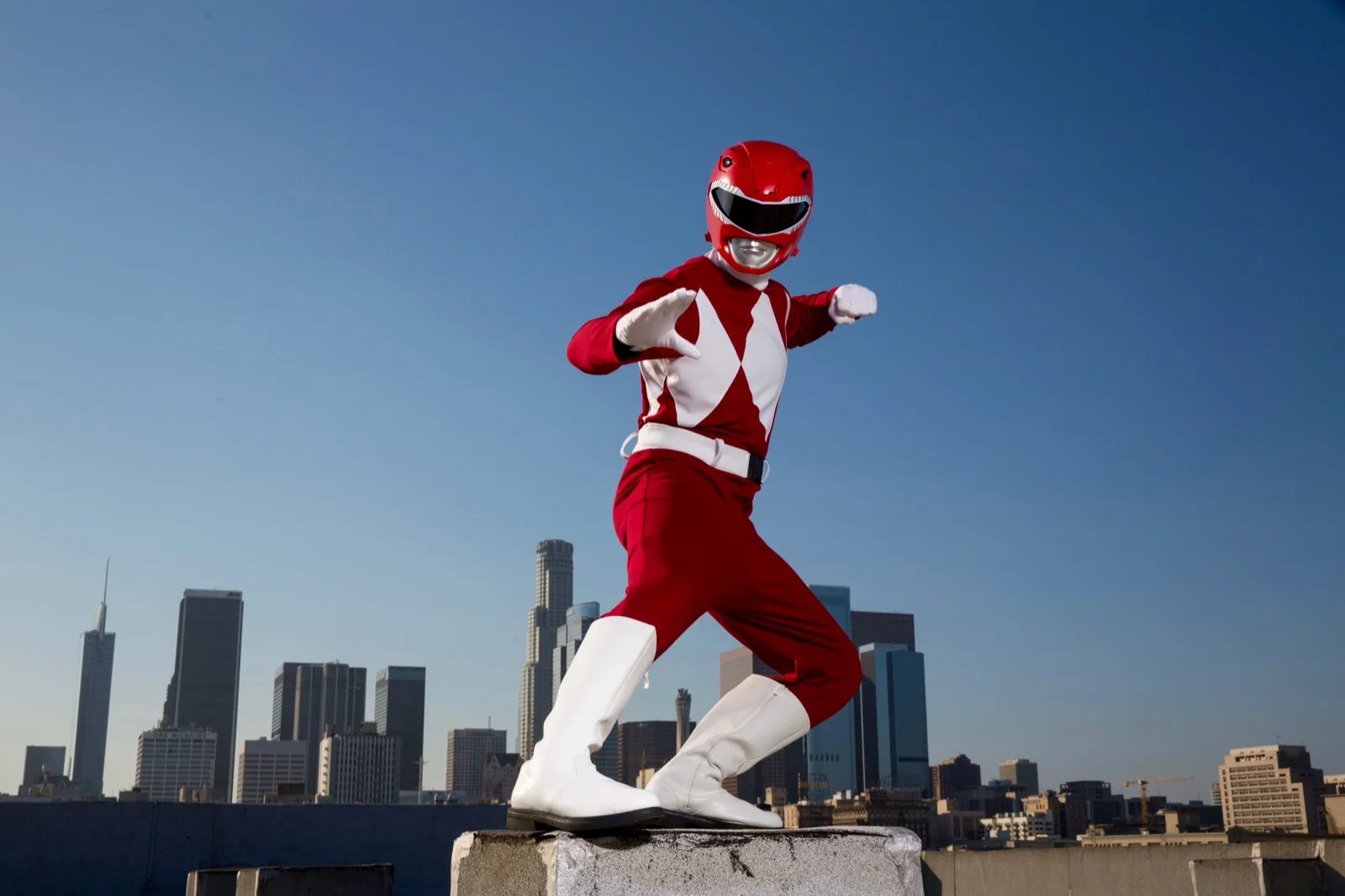 Red Power Hero party character in Dallas