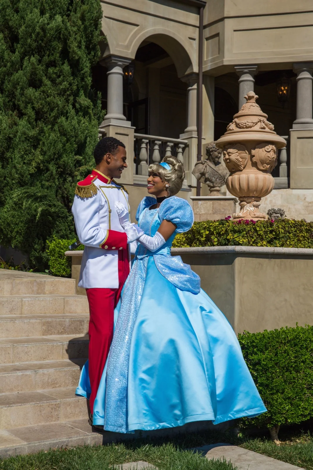 Prince Charming party character in Dallas