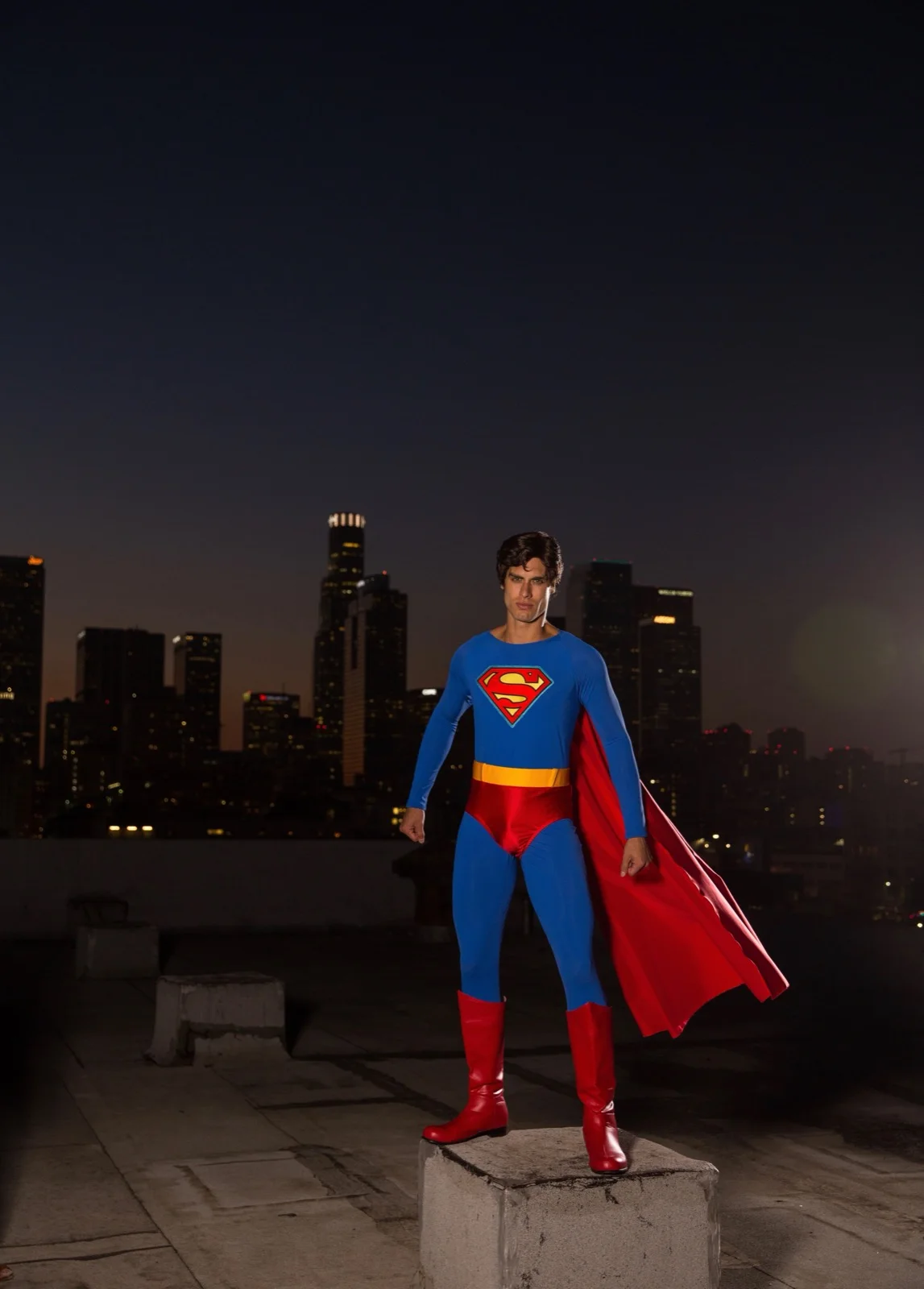 Super Hero party character in Dallas