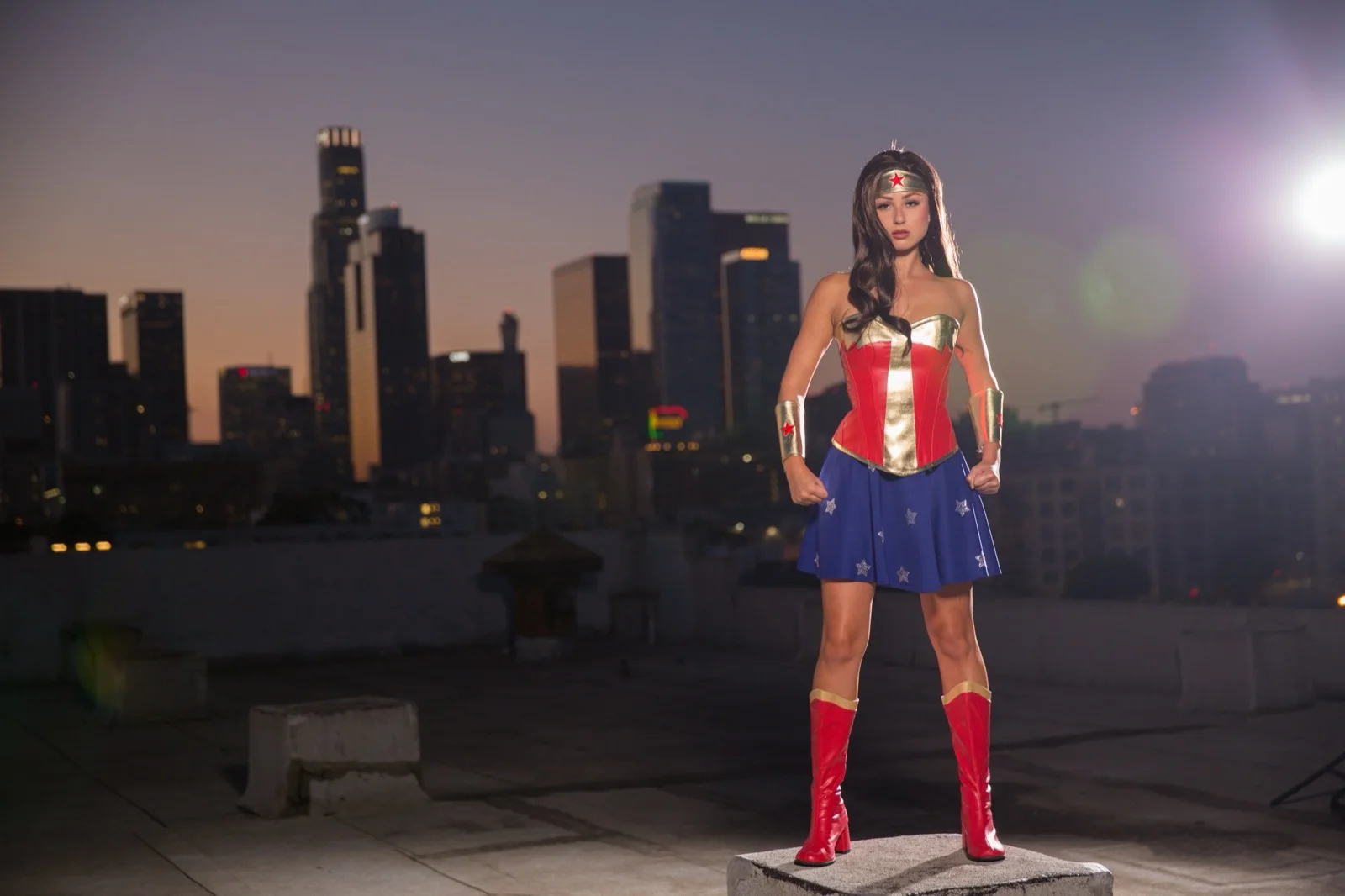 Wonder Hero party character in Dallas